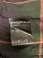 アンダーカバー UNDERCOVER RyタータンCK開襟シャツ タータンチェック ネイビー系 紺 グリーン系 緑 シャツ  UCY4403-3 サイズ 4 長袖シャツ チェック マルチカラー 101MT-1798
