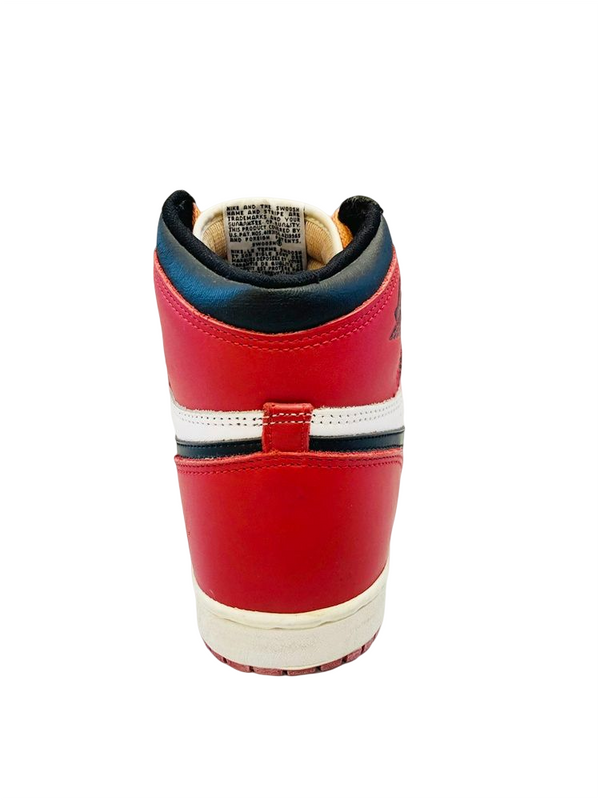 ジョーダン JORDAN NIKE AIR JORDAN 1 AJ1 ナイキ エアジョーダン1 オリジナル 1985 85年 RED×BLACK×WHITE 赤 黒 白 つま黒 観賞用 851101BY メンズ靴 スニーカー ホワイト 9 101-shoes1035