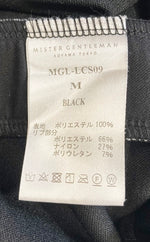 ミスタージェントルマン MISTERGENTLEMAN LINE RIB LONG JERSEY ロングジャージ ライン ブラック系 黒 Made in JAPAN  MGL-LCS09 ジャケット ライン ブラック Mサイズ 101MT-921