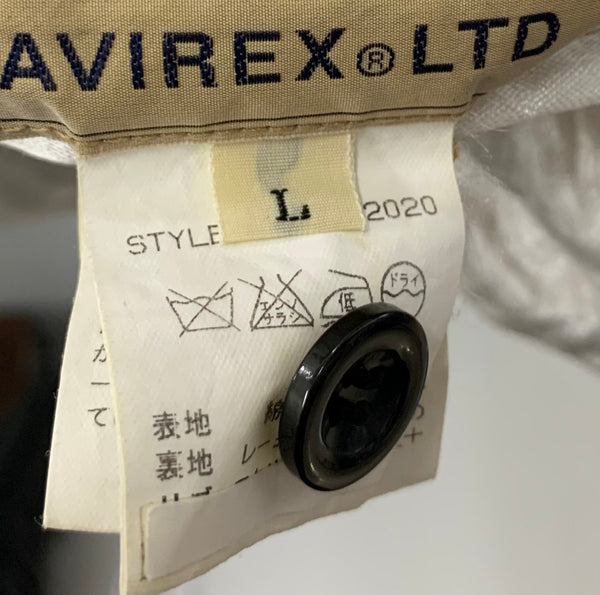 アヴィレックス AVIREX ベトナムジャケット スカジャン リバーシブル ジャケット ロゴ ブラック Lサイズ 201MT-1842