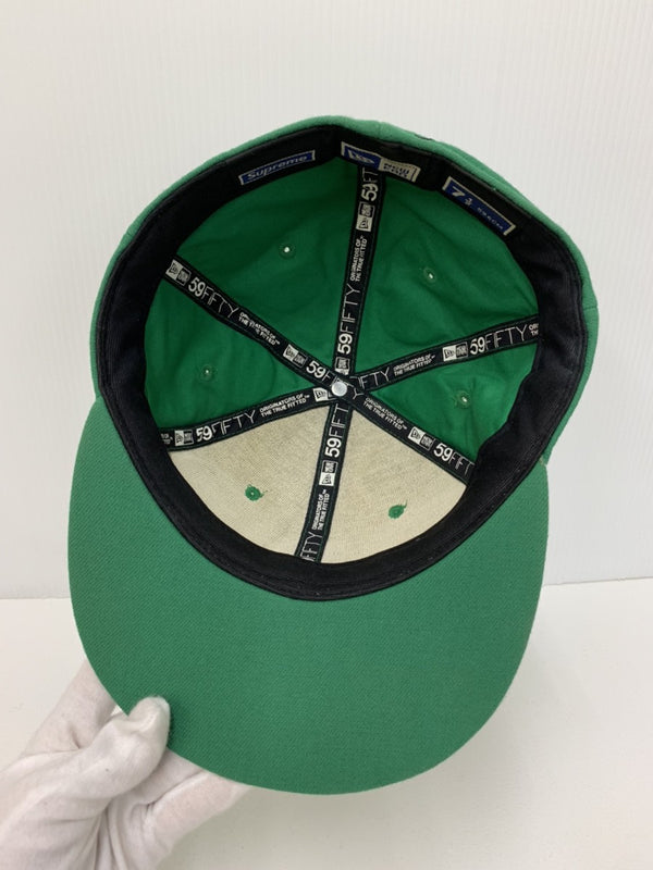 【中古】シュプリーム SUPREME キャップ 帽子 メンズ帽子 キャップ 総柄 グリーン 201goods-20