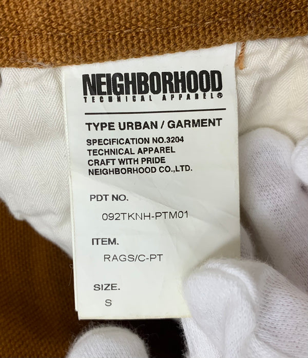 ネイバーフッド NEIGHBORHOOD ペインター パンツ ジッパーフライ 蜘蛛の巣 092TKNH-PTM01 RAGS C-PT ボトムスその他 刺繍 ブラウン Sサイズ 201MB-381