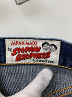 エヴィス EVISU SIOTANI BROTHERS 塩谷ブラザーズ デニム ハーパン 赤耳 日本製 ハーフパンツ 刺繍 ブルー 201MB-274