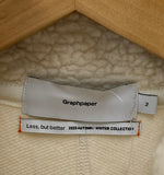 グラフペーパー Graphpaper Wool Boa Zip-Up Blouson ボアジャケット GU203-70166 ジャケット 無地 ベージュ 2サイズ 201MT-2009
