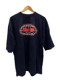 ウーウェア WU WEAR Wu-Tang Clan ロゴプリントTシャツ 濃紺 カットソー クルーネック  XXL Tシャツ プリント ネイビー 3Lサイズ 101MT-1697