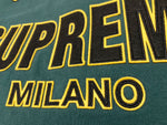 シュプリーム SUPREME Milano Half Zip Pullover Dark Green ハーフジップ プルオーバー トレーナー ワッペン グリーン系 緑  スウェット ロゴ グリーン Lサイズ 101MT-1445