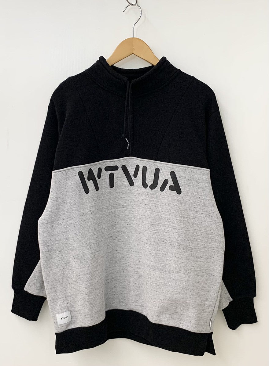 ダブルタップス W)taps 19AW PLAYER SWEATSHIRT ハーフジップ プル