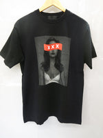 ゴットセレクショントリプルエックス GOD SELECTION XXX アンジェリーナ・ジョリー  2021 Tシャツ 黒 アンジー made in JAPAN Tシャツ プリント ブラック Sサイズ 101MT-179