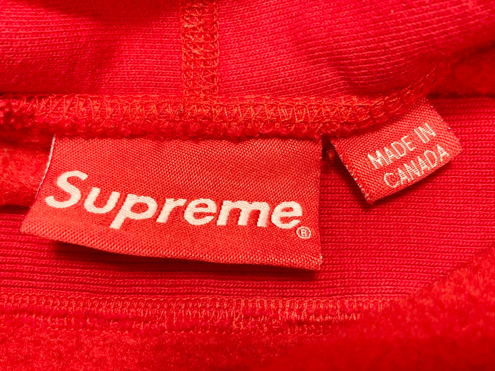 シュプリーム SUPREME Box Logo Hooded Sweatshirt 赤 カナダ製 フード ...