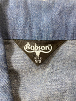 ボブソン BOBSON 60～70年 ジャケット 長袖 デニム インディゴ LOT242  長袖シャツ 無地 ネイビー SSサイズ 101MT-826