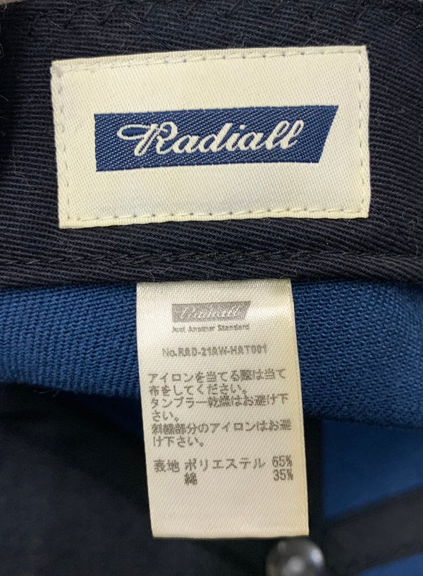 【中古】ラディアル RADIALL ベースボールキャップ BASEBALL CAP RAD-21AW-HAT001 帽子 メンズ帽子 キャップ 刺繍 ネイビー フリーサイズ 201goods-157
