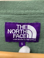 ノースフェイス THE NORTH FACE パープルレーベル PURPLE LABEL ナナミカ nanamica 7oz L/S Pocket Tee 7オンス ロングスリーブ ポケットT NT3102N ロンT 刺繍 グリーン Sサイズ 201MT-734