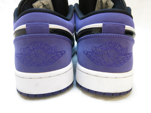 JORDAN/ジョーダン/AIR JORDAN/エアジョーダン/靴/スニーカー/カジュアルシューズ/シューズ/553558-125/1 ロー/1 LOW/コートパープル/black-court purple/28cm/ブラック/パープル/紫