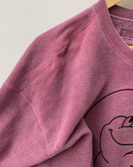 シーイー C.E OVERDYE EASILY COMFORTABLE CREW NECK Sweatshirt 刺繍 モバイル トレーナー スウェット カエル パープル LLサイズ 201MT-1415