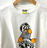 アベイシングエイプ ABATHINGAPE ベイプ BAPE シャーク Tシャツ ロゴ ホワイト LLサイズ 201MT-1621