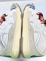 ランバン LANVIN GALLERY DEPT. x LANVIN PAINTED Leather Curb ギャラリーデプト ペイント スニーカー ホワイト系 白 シューズ FM-SKRK11-DRGD-E21 メンズ靴 スニーカー マルチカラー サイズ 42 101-shoes1176