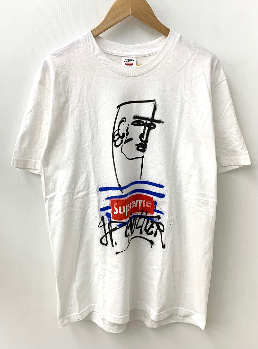 シュプリーム SUPREME ジャンポール ゴルチエ Jean Paul Gaultier 19ss Tシャツ ロゴ ホワイト Mサイズ  201MT-1643