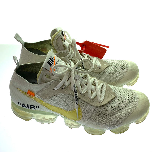 ナイキ NIKE オフホワイト×ナイキ エアヴェイパーマックス Off-white × Nike Air Vapormax "White" AA3831-100 メンズ靴 スニーカー ロゴ ホワイト 27cm 201-shoes632