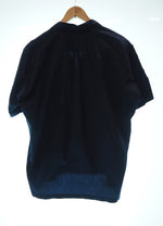 ユハ JUHA 半袖シャツ コットンシャツ トップス メンズ 紺 日本製 サイズ２ 10050704-2 半袖シャツ 無地 ネイビー 101DMT-320