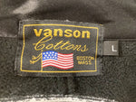 バンソン VANSON スカジャン ワッペン 刺繍 スカル ドクロ 髑髏 ブラック系 黒 JACKET ジャケット  ジャケット 刺繍 ブラック Lサイズ 101MT-1072