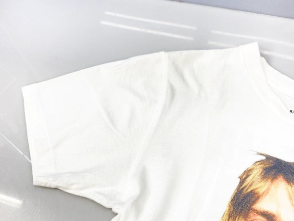 ヒステリックグラマー HYSTERIC GLAMOUR KURT COBAIN カート・コバーン フォト プリント Tシャツ クルーネック 半袖 白 ホワイト  Tシャツ プリント ホワイト Sサイズ 101MT-418