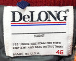 デロング DeLONG 90s スタジャン 49ers ジャケット ロゴ レッド 46サイズ 201MT-2077