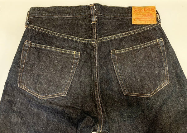 シュガーケーン SUGAR CANE 1947 MODEL 14.25oz. STANDARD DENIM REGULAR STRAIGHT デニムパンツ ジーンズ シーパン ボトムス W34×L34 日本製 SC41947 デニム 無地 ネイビー 34インチ 101MB-305