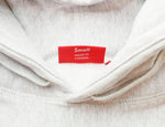 シュプリーム SUPREME 18FW Classic Script Hooded Sweatshirt ロゴ刺繍 プルオーバー パーカー  パーカ 刺繍 グレー Sサイズ 103MT-104