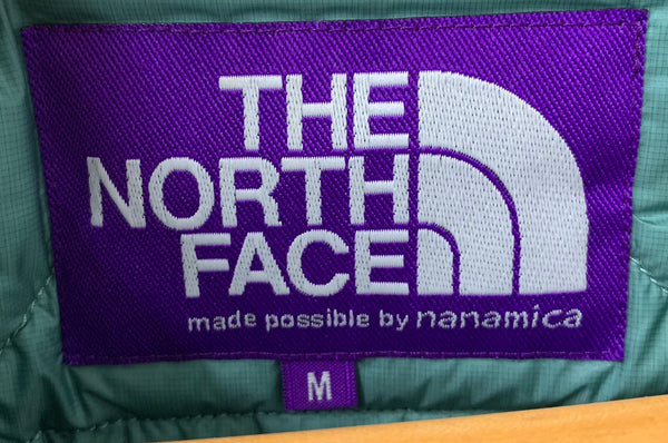 ノースフェイス THE NORTH FACE パープルレーベル PURPLE LABEL Field Down Cardigan ND2153N ジャケット ロゴ グリーン Mサイズ 201MT-1824