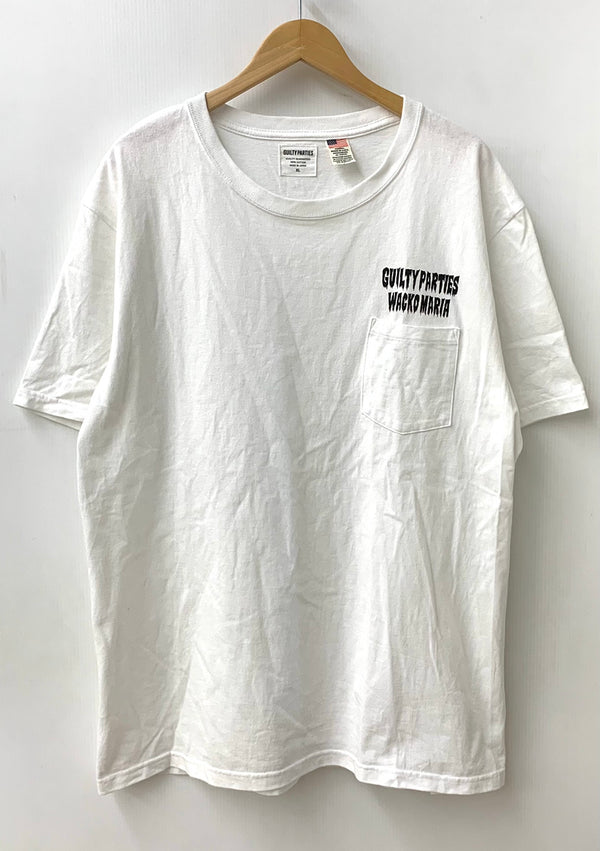 ワコマリア WACKO MARIA Tシャツ ロゴ ホワイト LLサイズ 201MT-1575