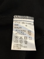 MB エムビー 長袖シャツ ブラック 無地 Ｍ