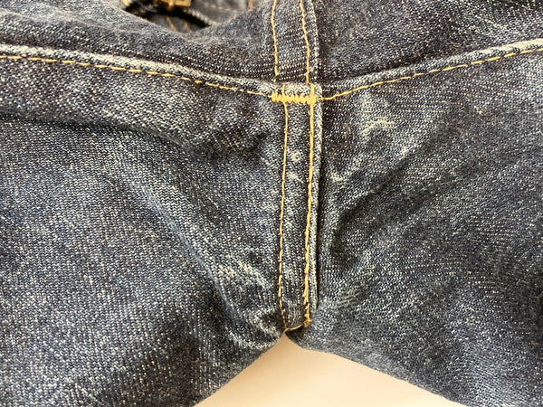 リーバイス Levi's 90S LEVI'S 701XX ビンテージ レプリカ ビックE 赤耳 J22 デニム ジーンズ ボトム DENIM ネイビー系 Made in JAPAN デニム 無地 ネイビー W29L34 101MB-221