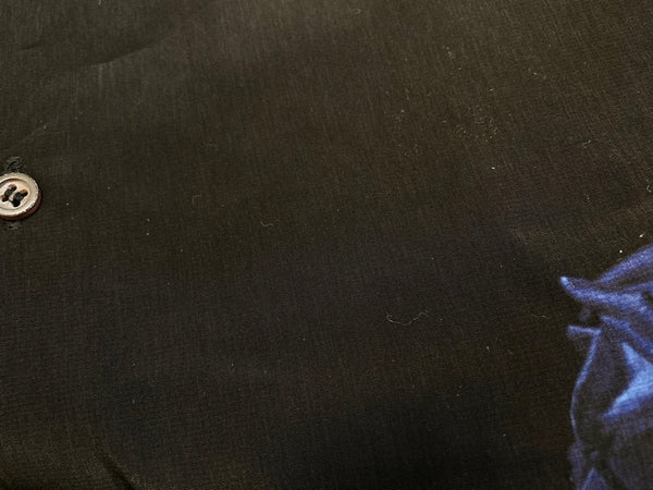 ラッドミュージシャン LAD MUSICIAN DECHINE STANDARD SHIRT INKJET ROSE PHOTO 18AW 花柄 黒 長袖 2218-105 サイズ 42 長袖シャツ 総柄 ブラック 101MT-1898