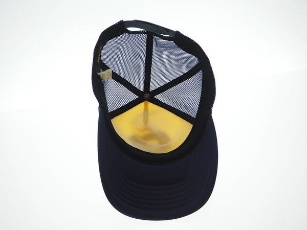 ア ベイシング エイプ A BATHING APE kaws BAPE HEAD カウズ ベイプメッシュキャップ 日本製 フリーサイズ 帽子 メンズ帽子 キャップ ロゴ ネイビー 101hat-39
