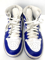 ナイキ NIKE ウィメンズ エアジョーダン 1 ミッド  WMNS AIR JORDAN 1 MID WHITE BQ6472-104 メンズ靴 スニーカー ロゴ ブルー 201-shoes558