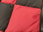 シュプリーム SUPREME Checkerboard Puffy Jacket 19FW Dark Red チェッカーボード パフィー ダウンジャケット ロゴ 赤 黒 XL ジャケット チェック レッド LLサイズ 101MT-1997