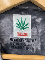 ワコマリア WACKO MARIA HIGHTIMES TIE DYE CREW NECK T-SHIRT クルーネック Tee タイダイ柄 Tシャツ プリント グレー Mサイズ 201MT-650