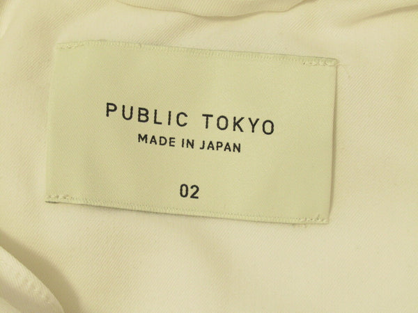 PUBLIC TOKYO パブリック トウキョウ SHIRTS シャツ 長袖 日本製 ホワイト サイズ2 メンズ (TP-571)