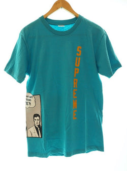 シュプリーム SUPREME THRASHER スラッシャー コラボ 17SS Tee 水色 ロゴ バックプリント Tシャツ プリント ブルー Mサイズ 101MT-48