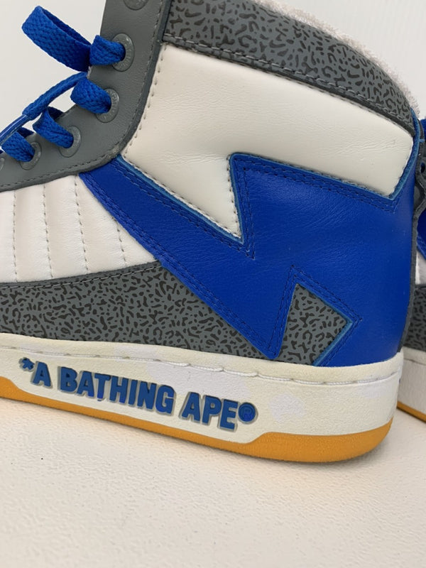 アベイシングエイプ A BATHING APE ベイプ BAPE ベイプスタ BAPESTA FS-039 メンズ靴 スニーカー ロゴ ブルー 201-shoes120