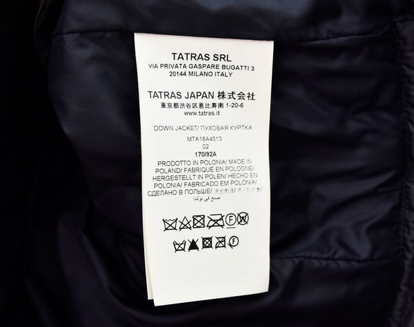 タトラス TATRAS GALLETI ダウンジャケット 黒 MTA18A4513 2 ジャケット ワンポイント ブラック 103MT-31