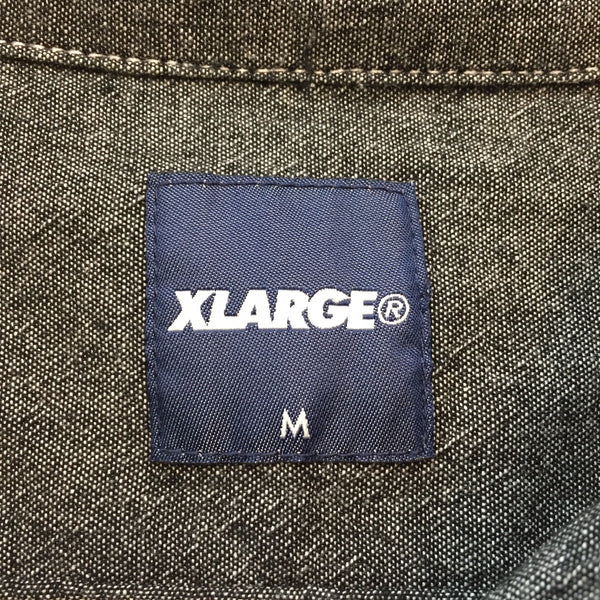 X-LARGE エクストララージ 長袖シャツ グレー プリント M