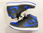 ナイキ NIKE AIR JORDAN 1 MID BLACK/HYPER ROYAL-WHITE エア ジョーダン 1 ミッド ブラック/ハイパーロイヤル  ブラック系 黒 ブルー系 青 シューズ 554724-068 メンズ靴 スニーカー ブラック 27.5cm 101-shoes833