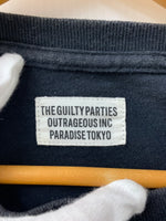 ワコマリア WACKO MARIA GUILTY PARTIES クルーネック Tee 天国東京 Tシャツ プリント ブラック 201MT-1339