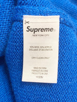 シュプリーム SUPREME Pilled Sweater Royal 21FW プルオーバー ニット 青 XL セーター ロゴ ブルー LLサイズ 101MT-2101