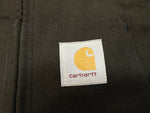 カーハート Carhartt アクティブジャケット DEAD STOCK JACKET 80's 90's フード ジップ ブラック系 黒 Made in U.S.A.  JO3 ジャケット ロゴ ブラック Lサイズ 101MT-1432