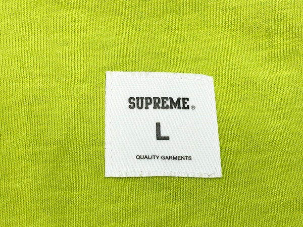 シュプリーム SUPREME Block Arc S/S Top Lime 23SS ブロック アーク 半袖 カットソー Tシャツ ロゴ グリーン Lサイズ 101MT-2037