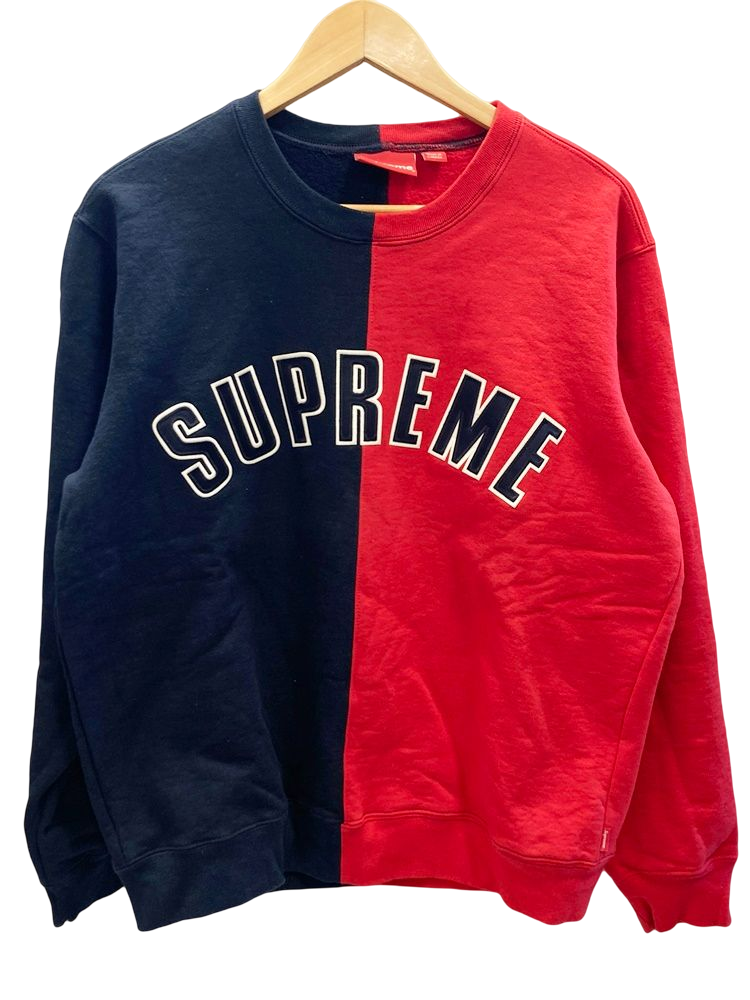 【Lsize】Supreme/Split Crewneck Sweatshirt