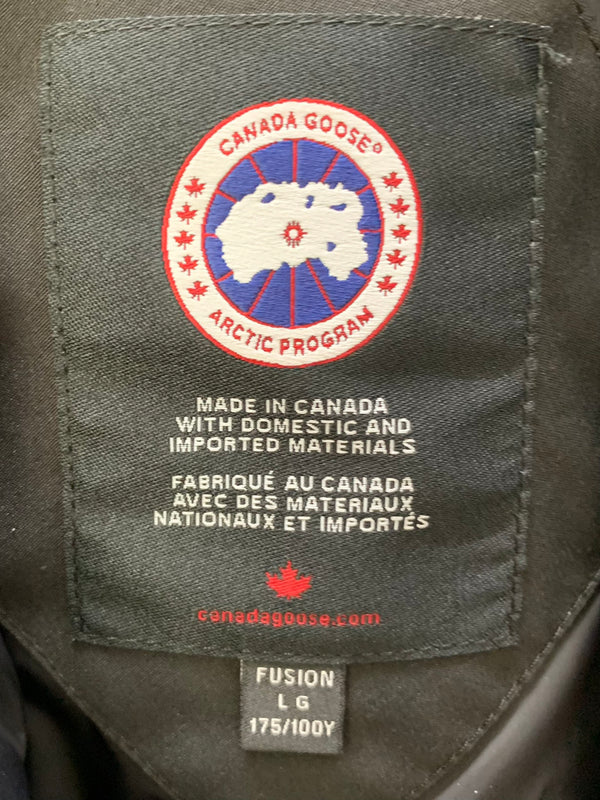 カナダグース CANADA GOOSE MacMillan Parka Fusion Fit Heritage 3804MA ジャケット ロゴ ブラック Lサイズ 201MT-1766