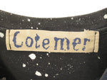 COTE MER コートメール リメイク Tシャツ ロック プリント ＂JIMI HENDRIX＂ ジミ・ヘンドリックス ブラック コットン メンズ (TP-613)